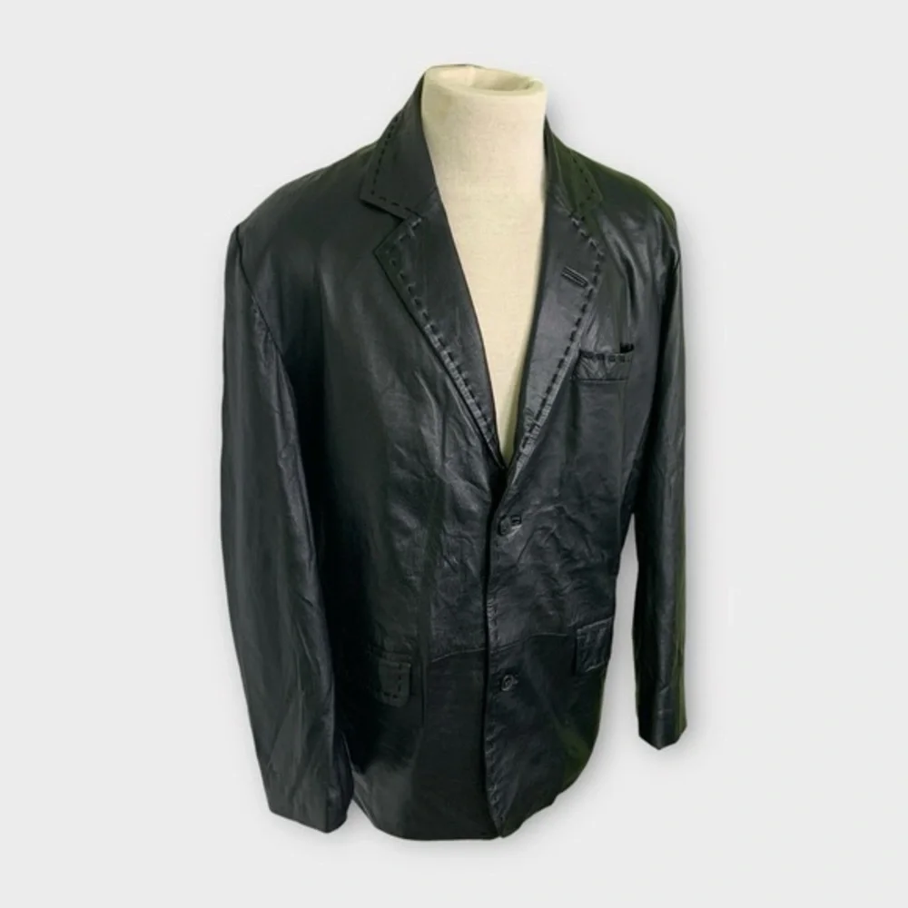 Emporio Armani Leather Jacket - Picture 4 of 11